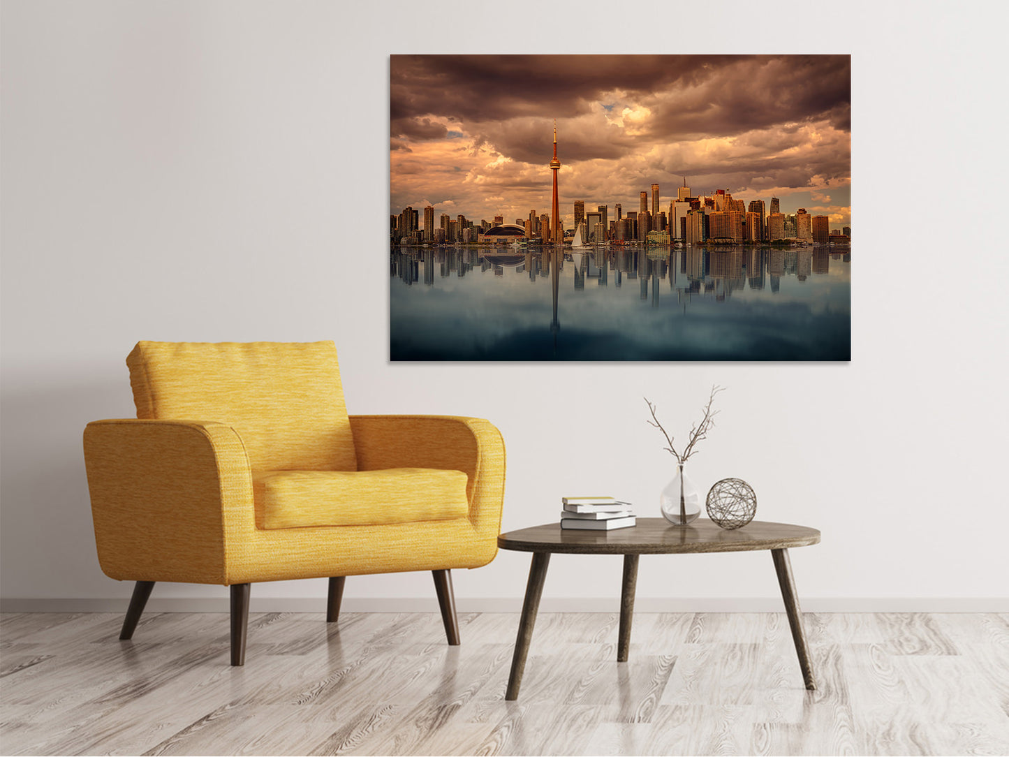 Leinwandbild Toronto in der Abenddämmerung