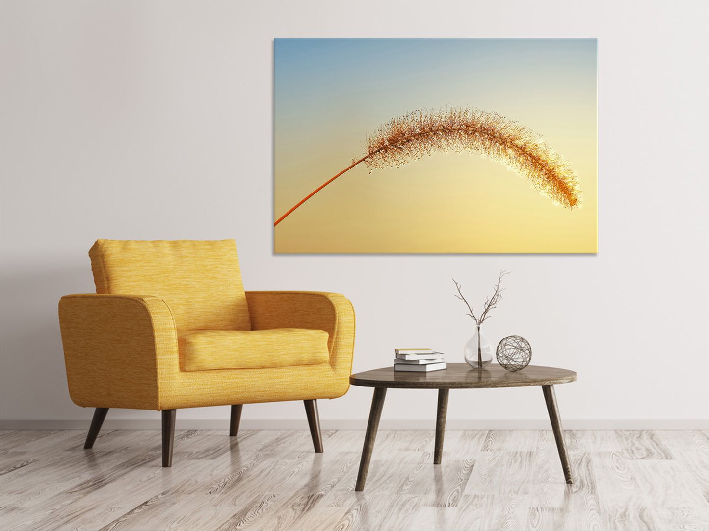 Leinwandbild Ziergrass in XXL