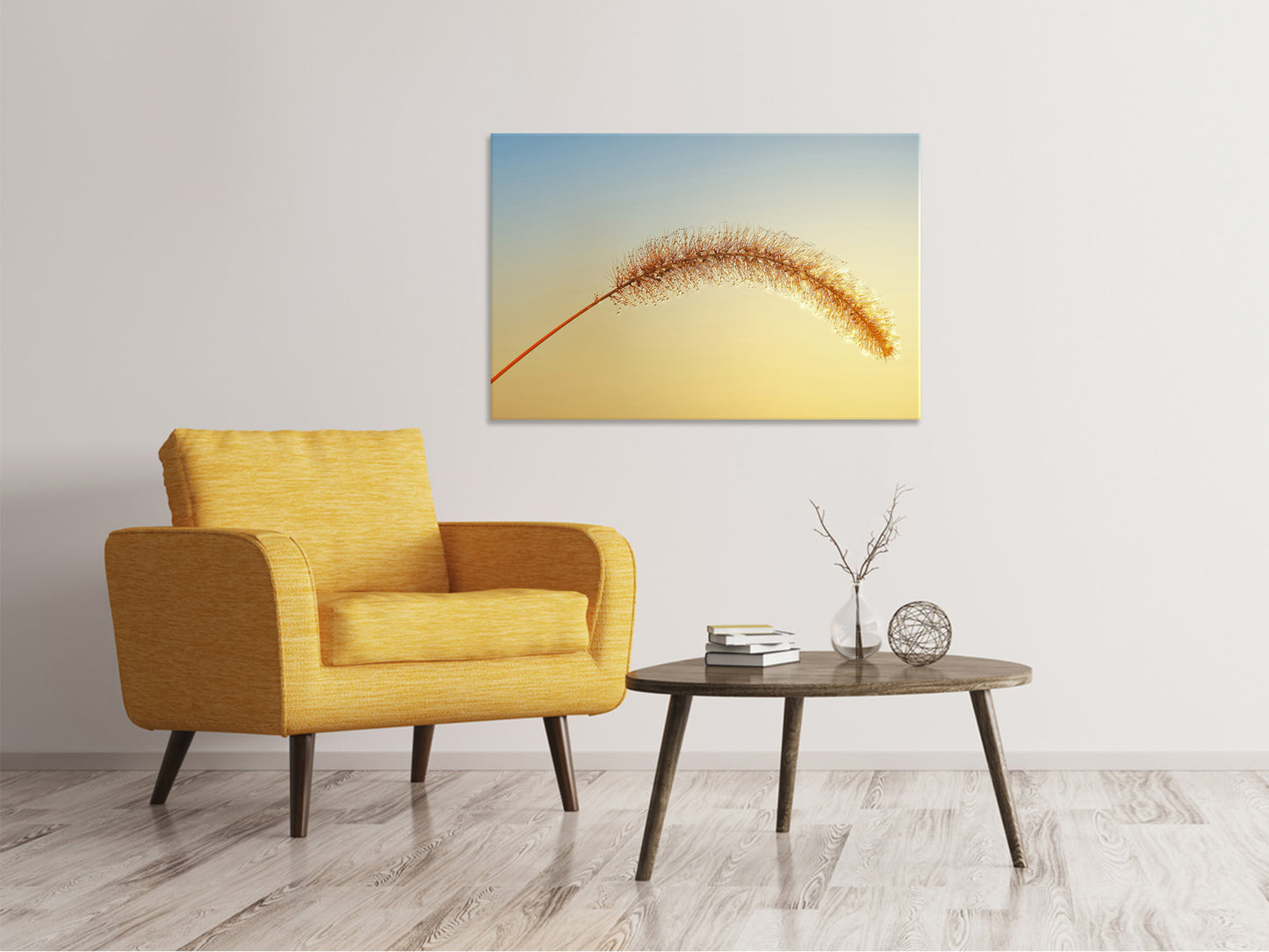 Leinwandbild Ziergrass in XXL