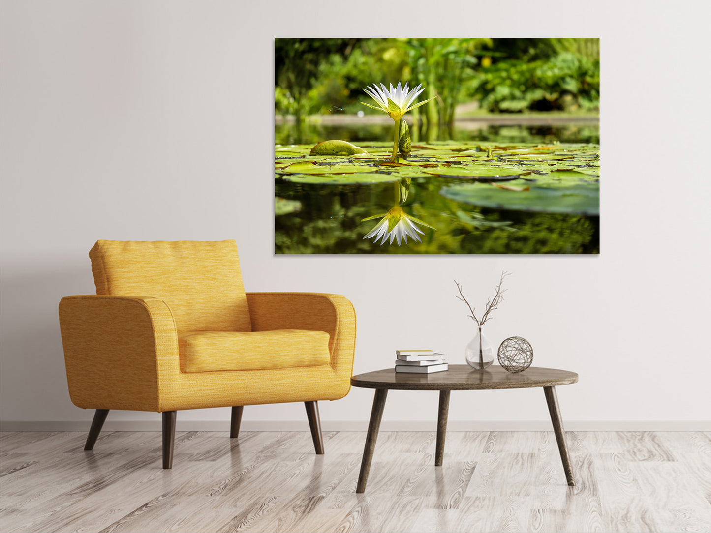 Leinwandbild Seerose in der Natur