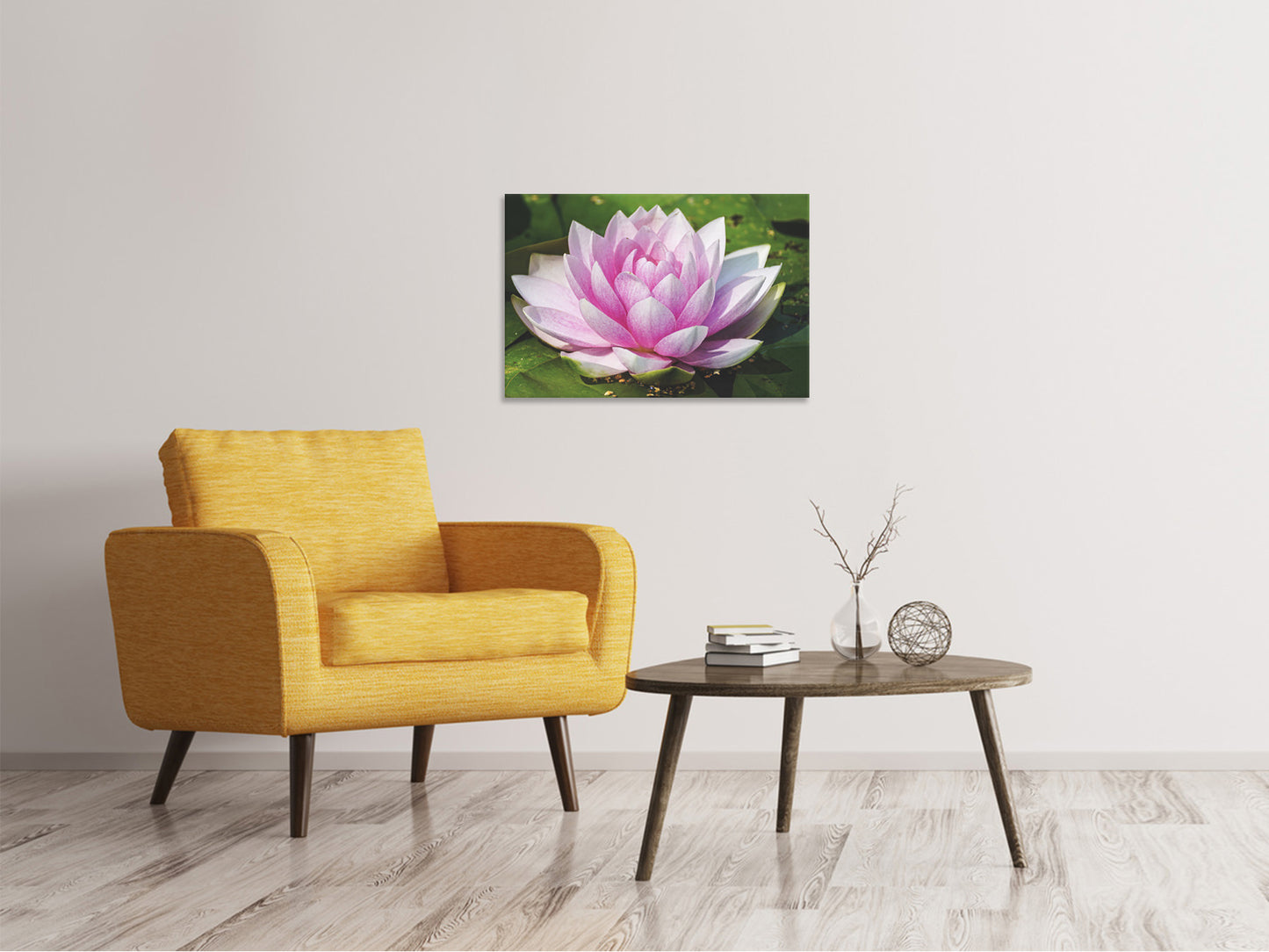 Leinwandbild Seerose in rosa