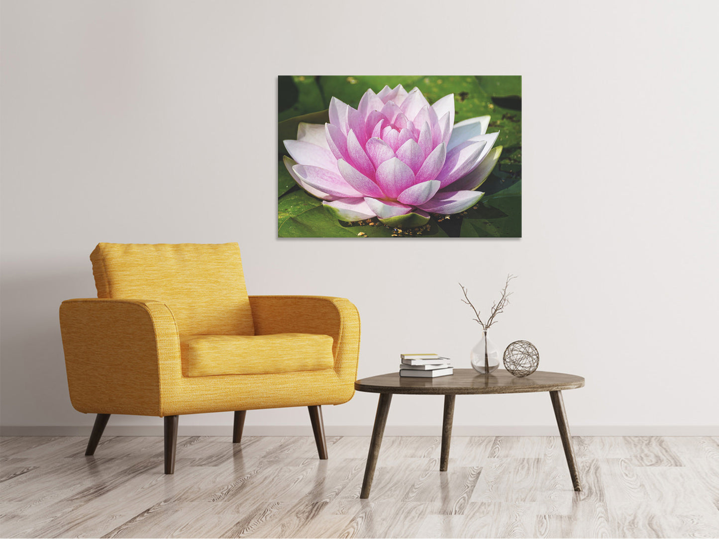 Leinwandbild Seerose in rosa