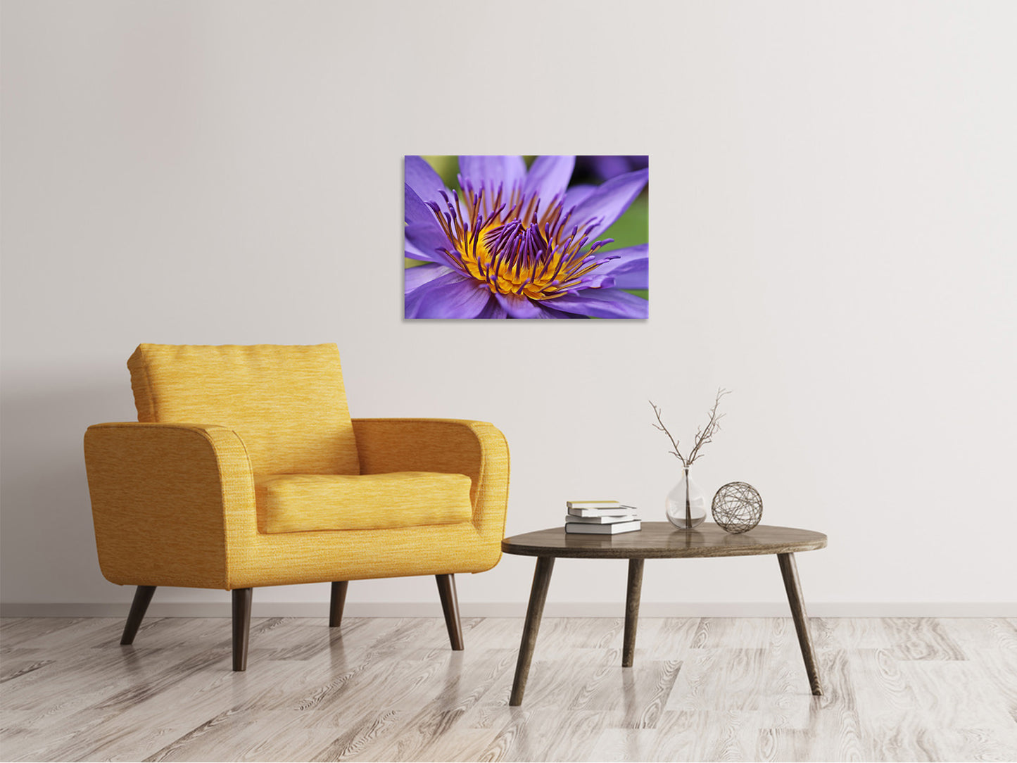 Leinwandbild XXL Seerose in lila