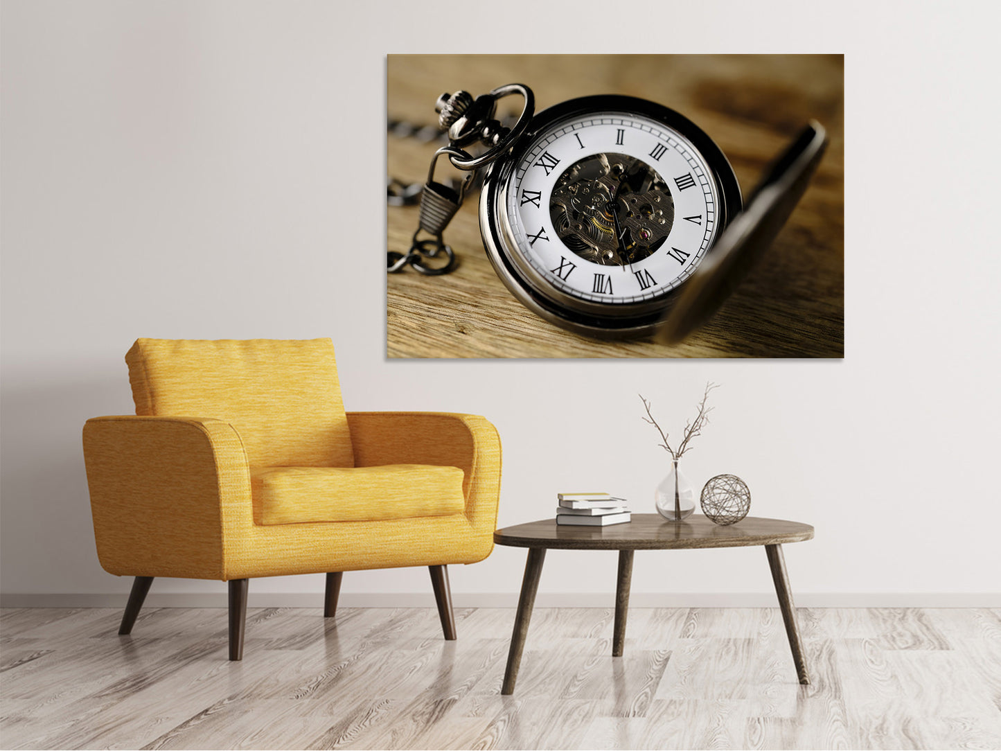 Leinwandbild Retro Uhr