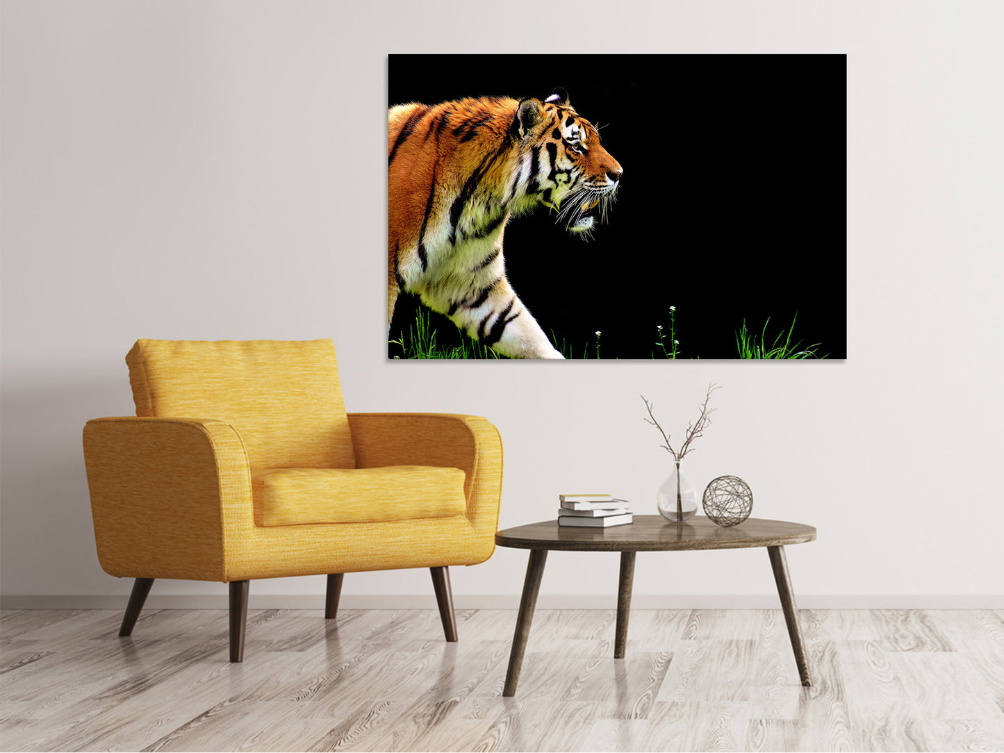 Leinwandbild Imposanter Tiger