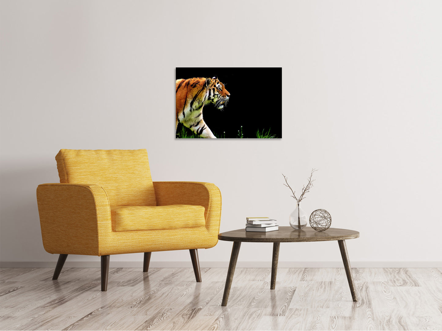 Leinwandbild Imposanter Tiger