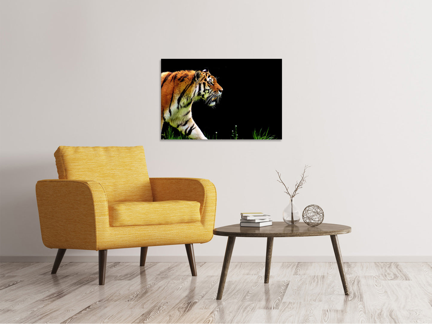 Leinwandbild Imposanter Tiger