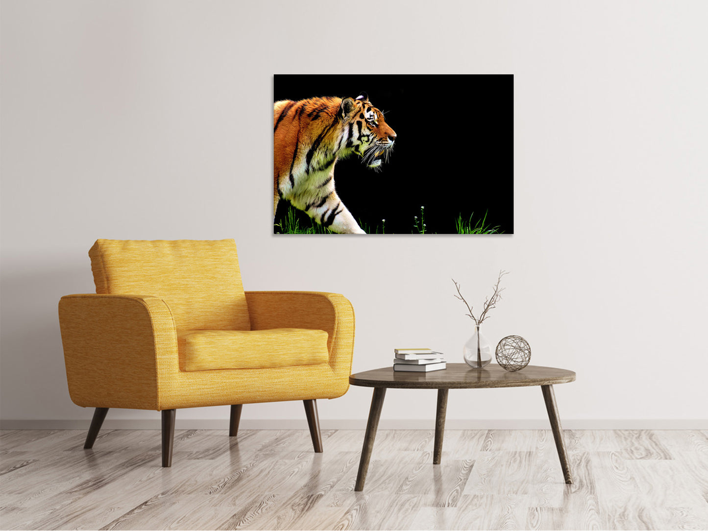 Leinwandbild Imposanter Tiger