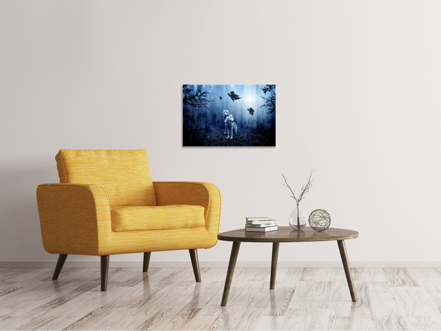 Leinwandbild Wolfs Paar