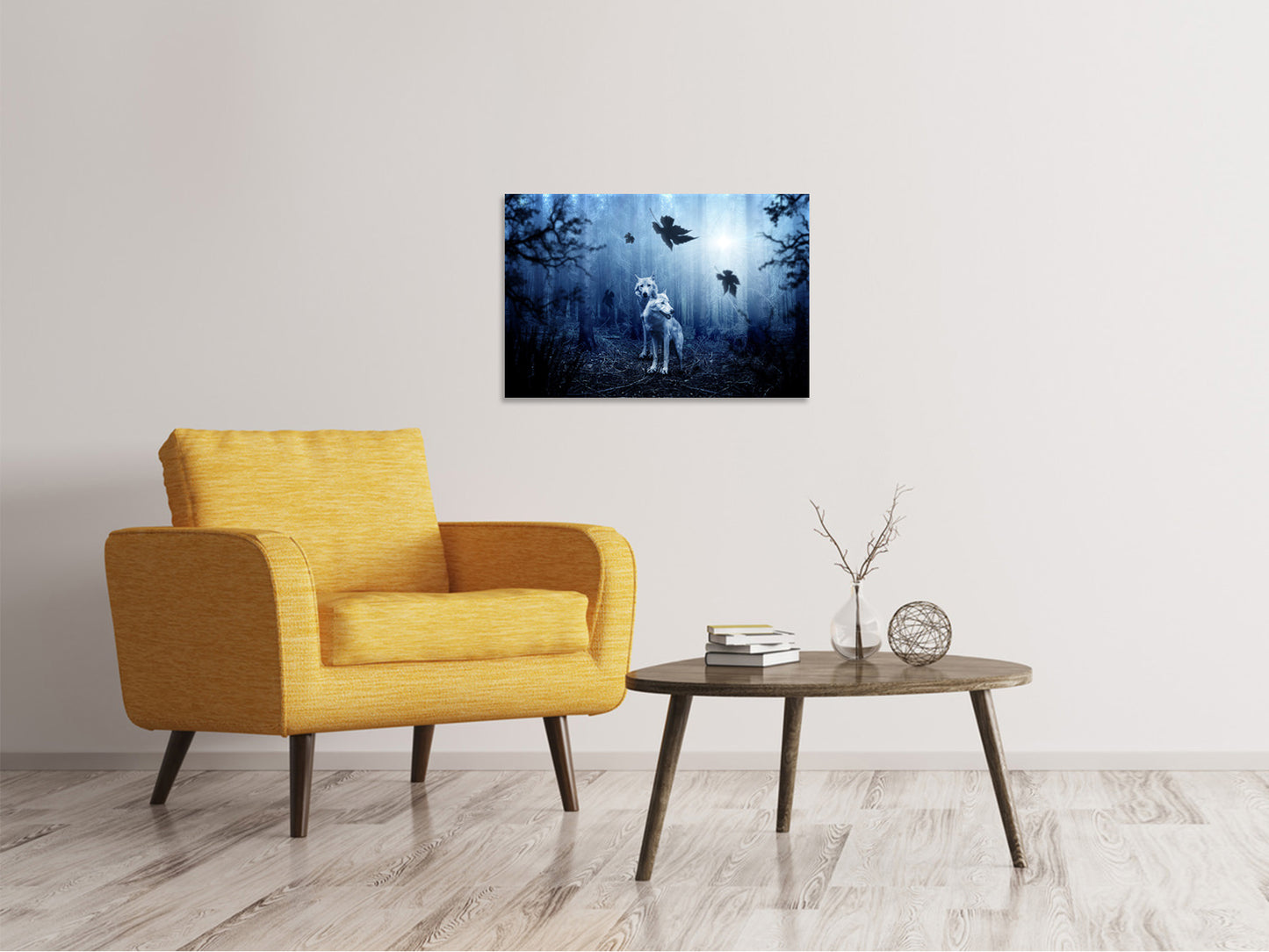Leinwandbild Wolfs Paar