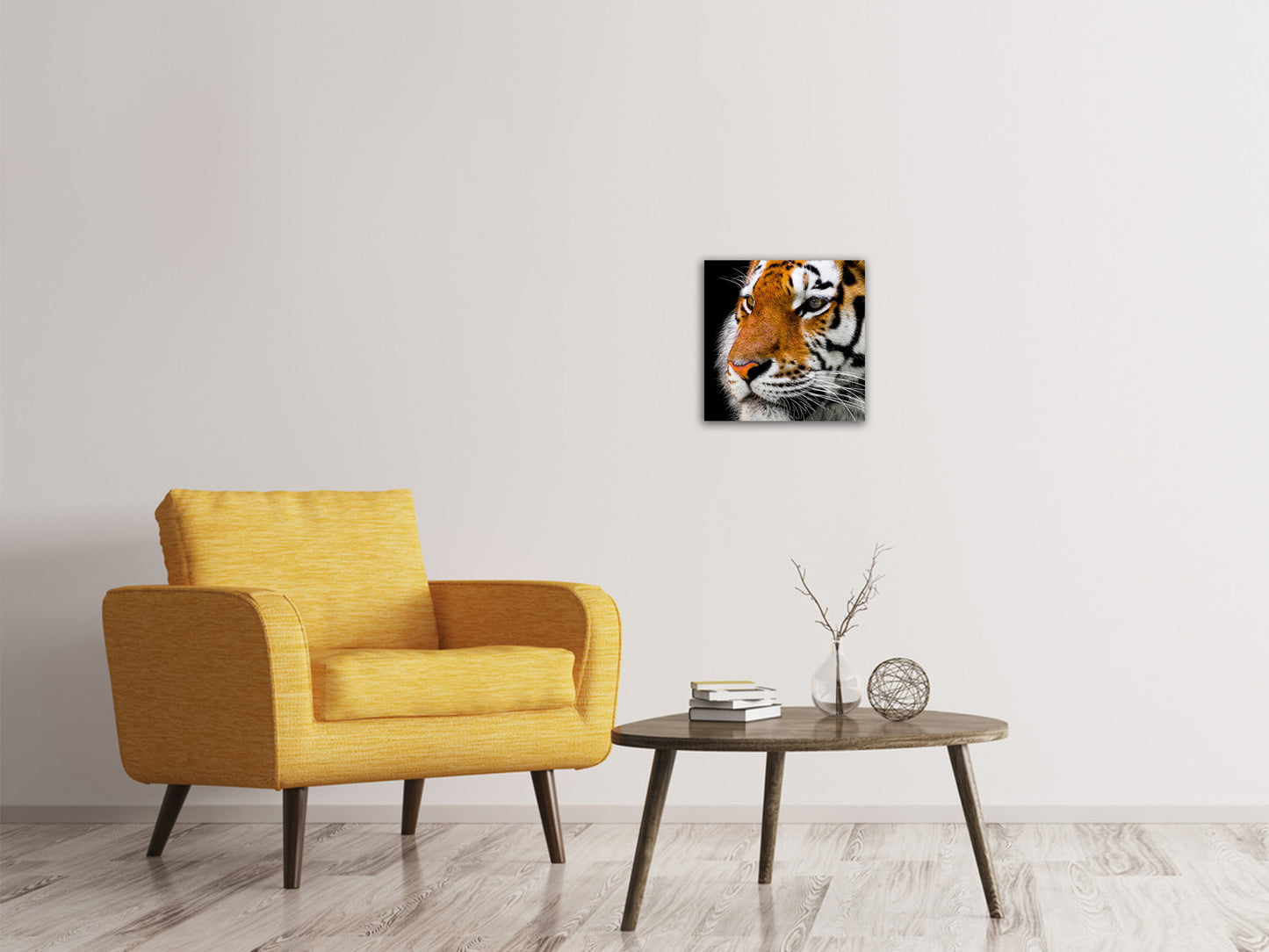 Leinwandbild Close up Tiger Kopf