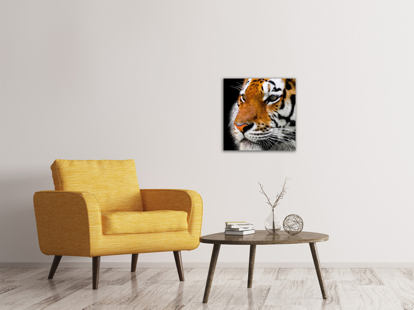 Leinwandbild Close up Tiger Kopf