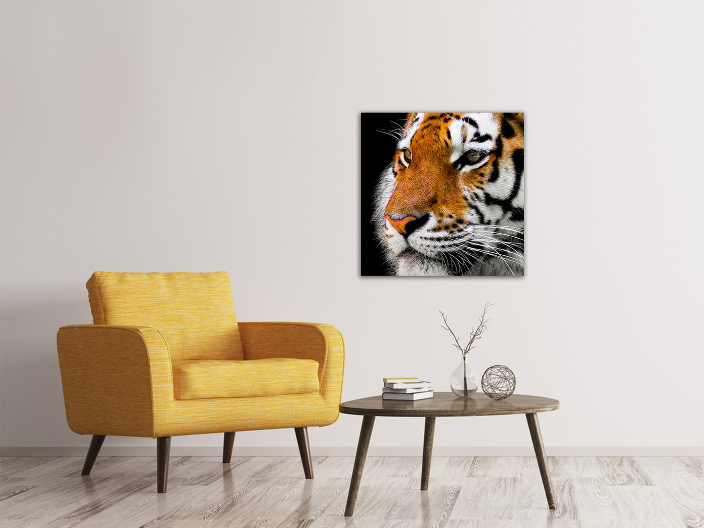 Leinwandbild Close up Tiger Kopf