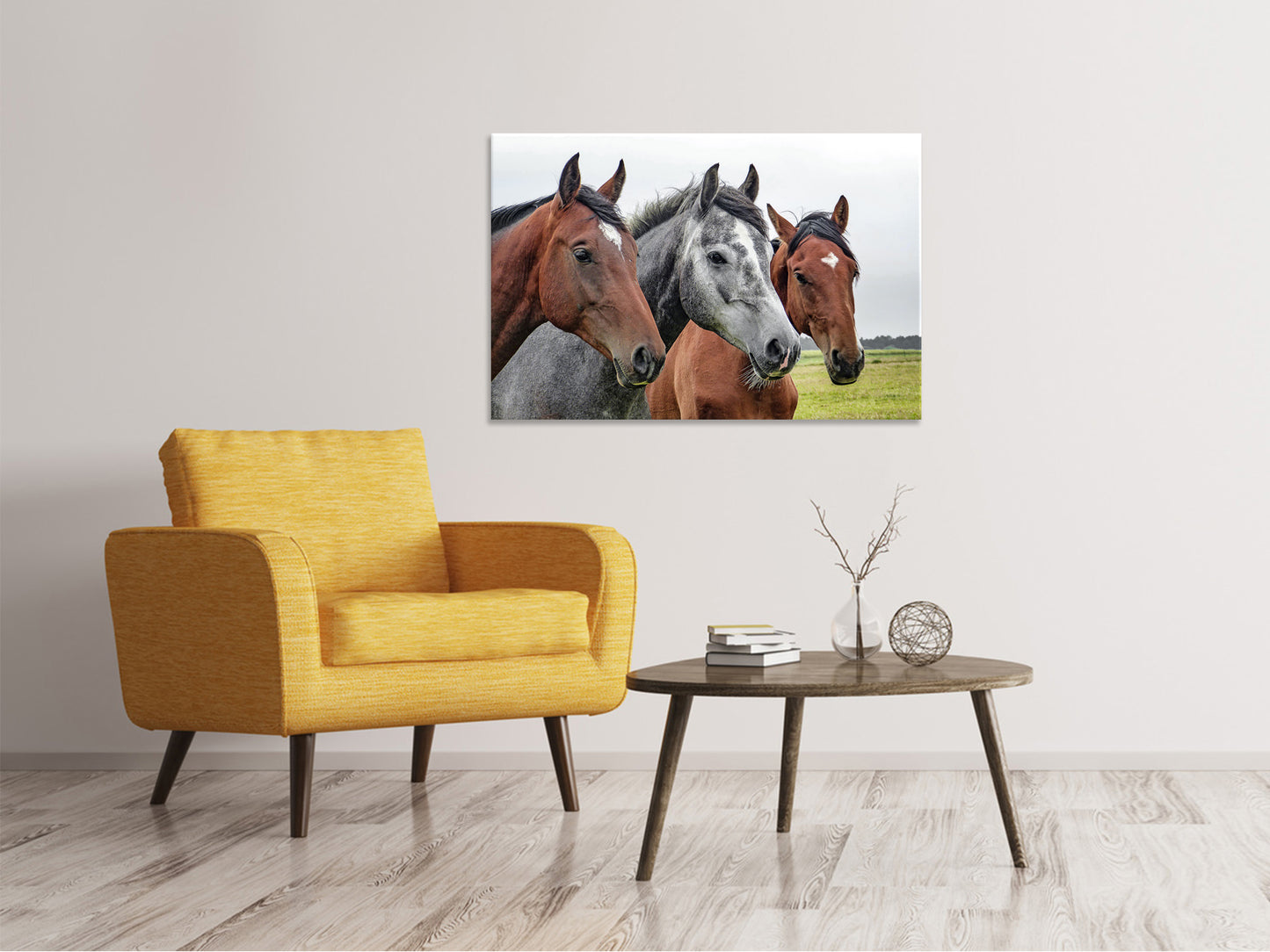 Leinwandbild Das Pferde Trio