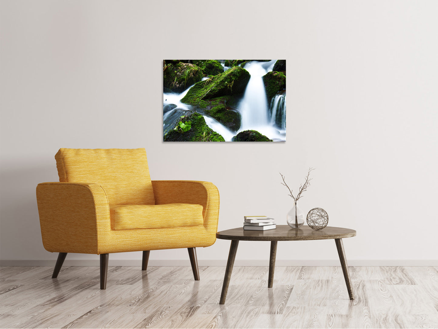 Leinwandbild Wilder Wasserfall