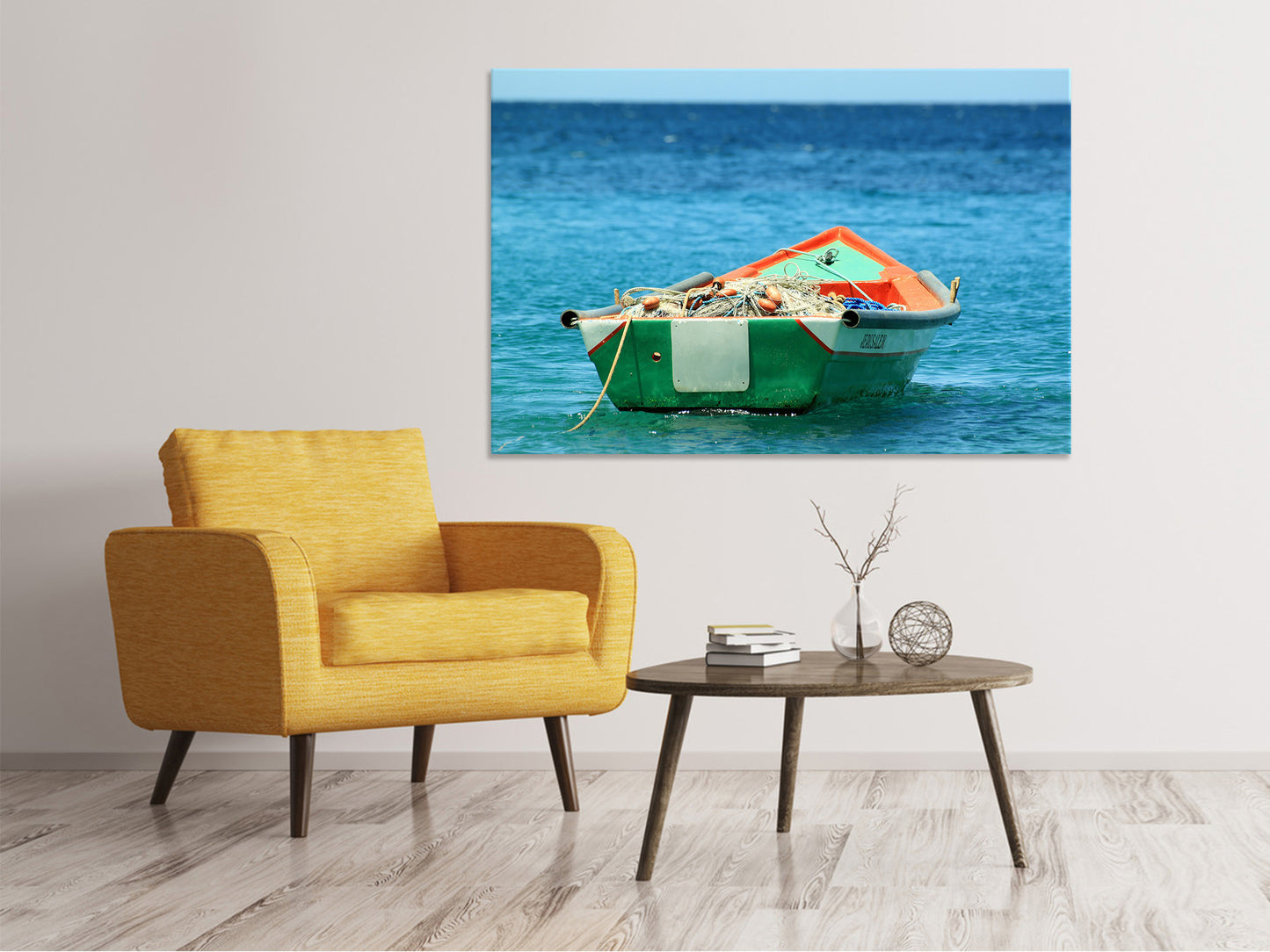 Leinwandbild Ein Fischerboot