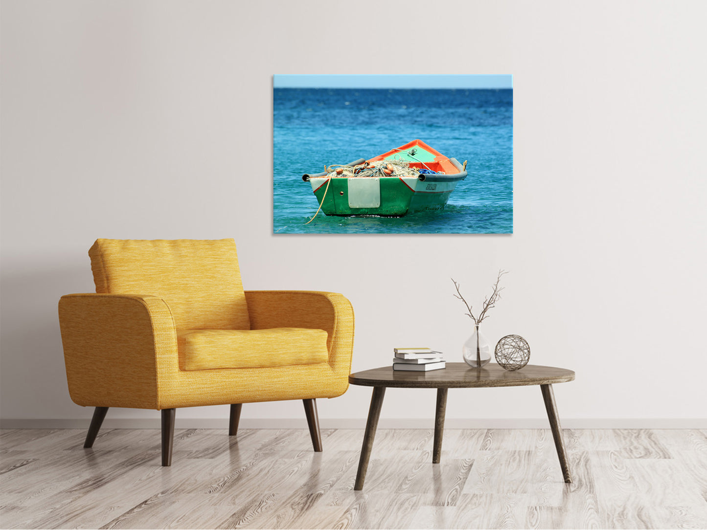 Leinwandbild Ein Fischerboot