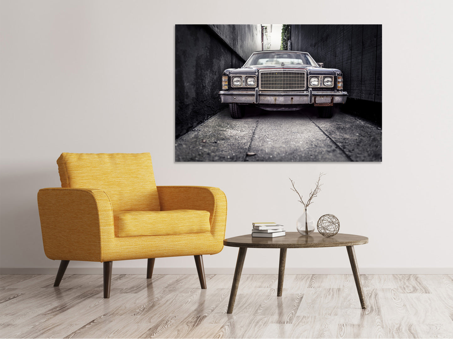 Leinwandbild Retro Auto