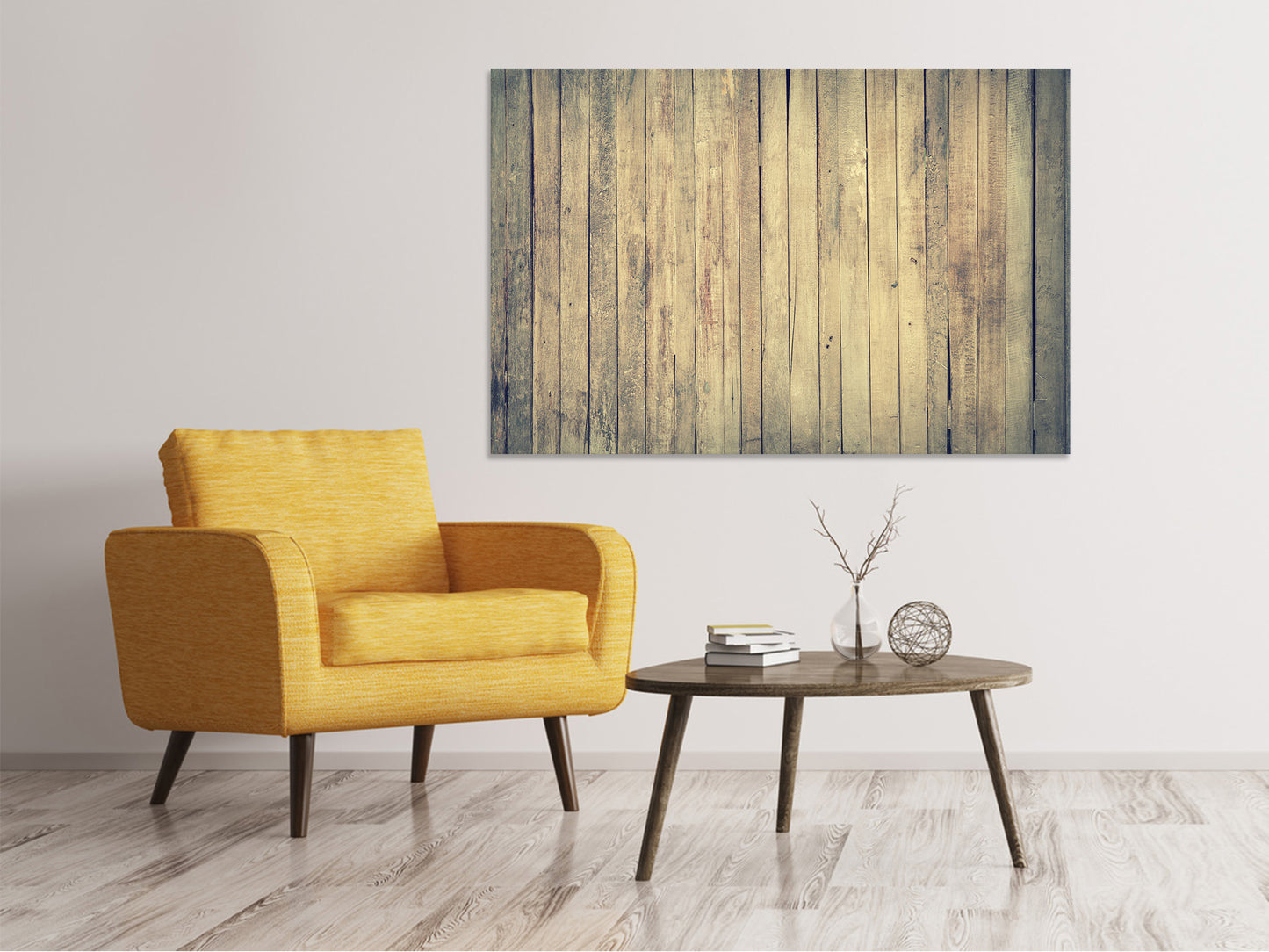 Leinwandbild Bretter Wand