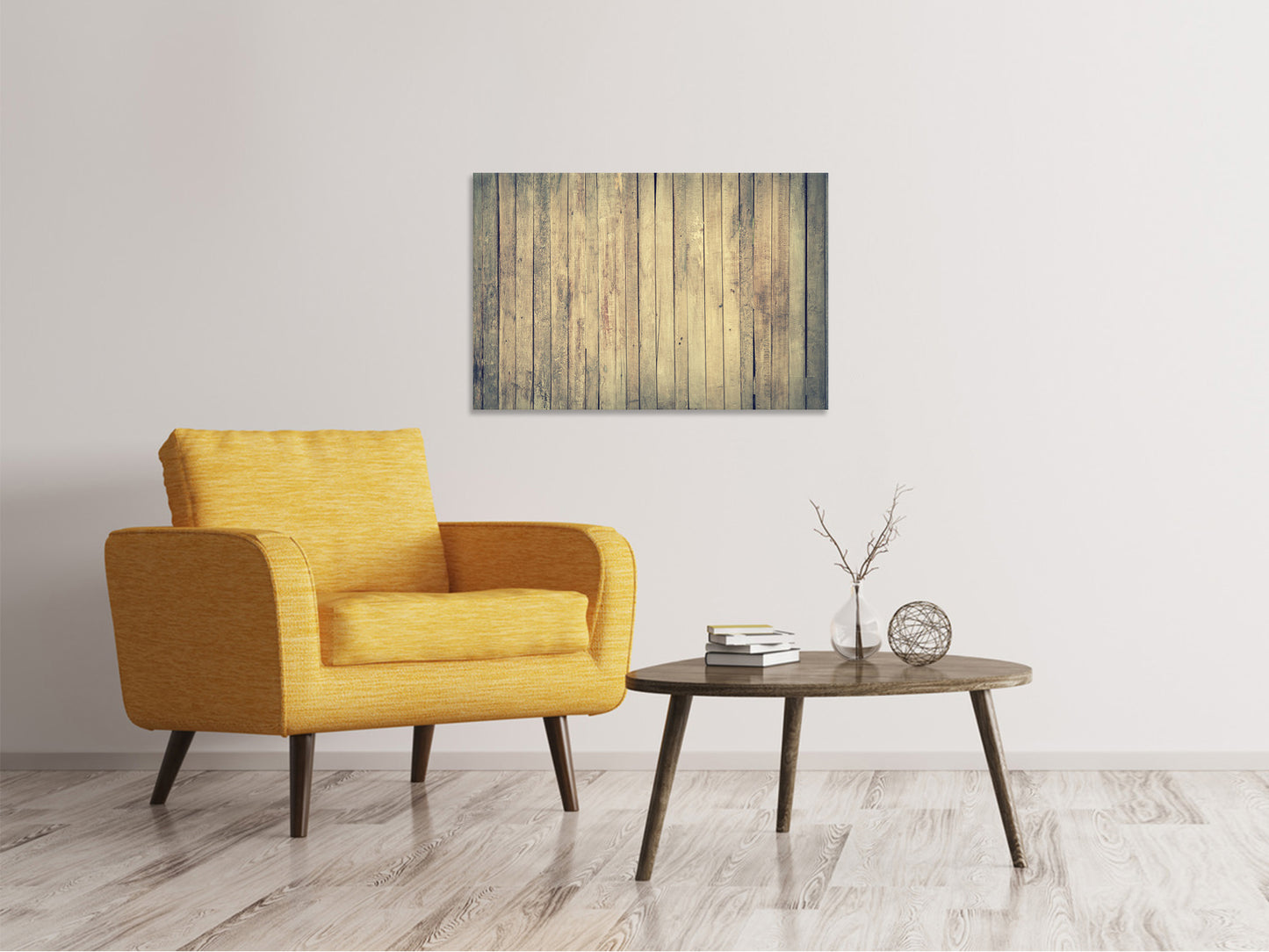 Leinwandbild Bretter Wand