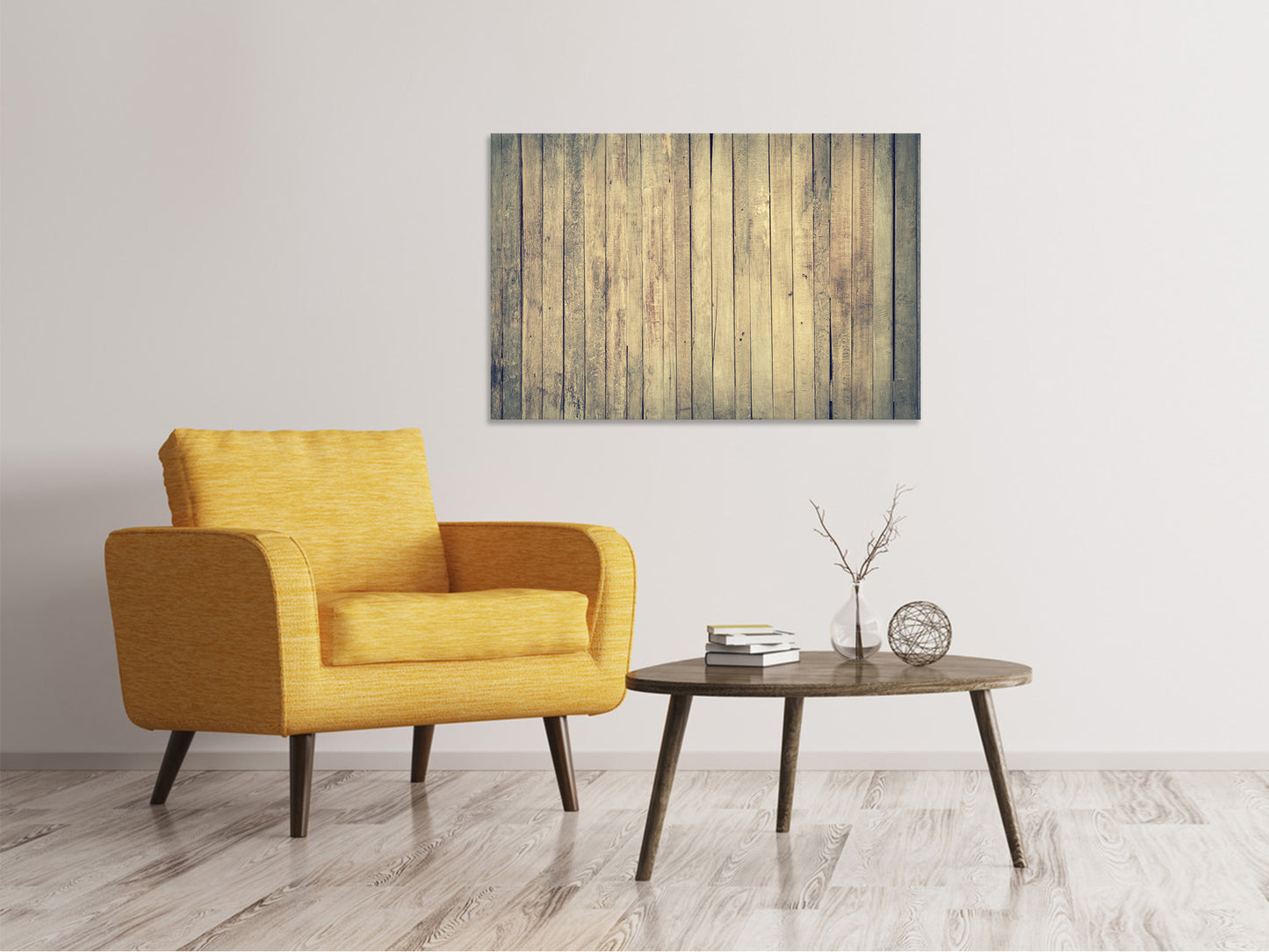 Leinwandbild Bretter Wand