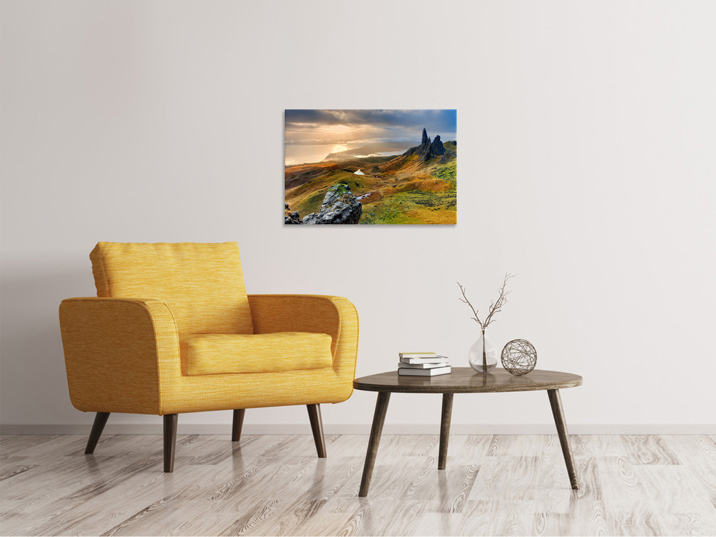 Leinwandbild Idyllische Berglandschaft