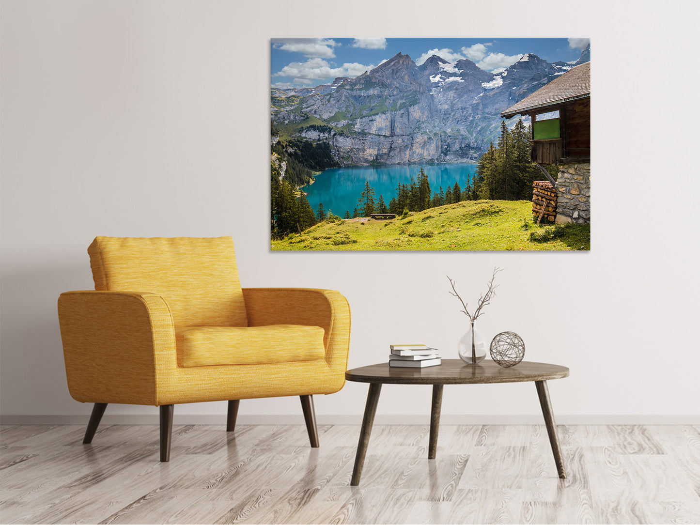 Leinwandbild Meine Berghütte