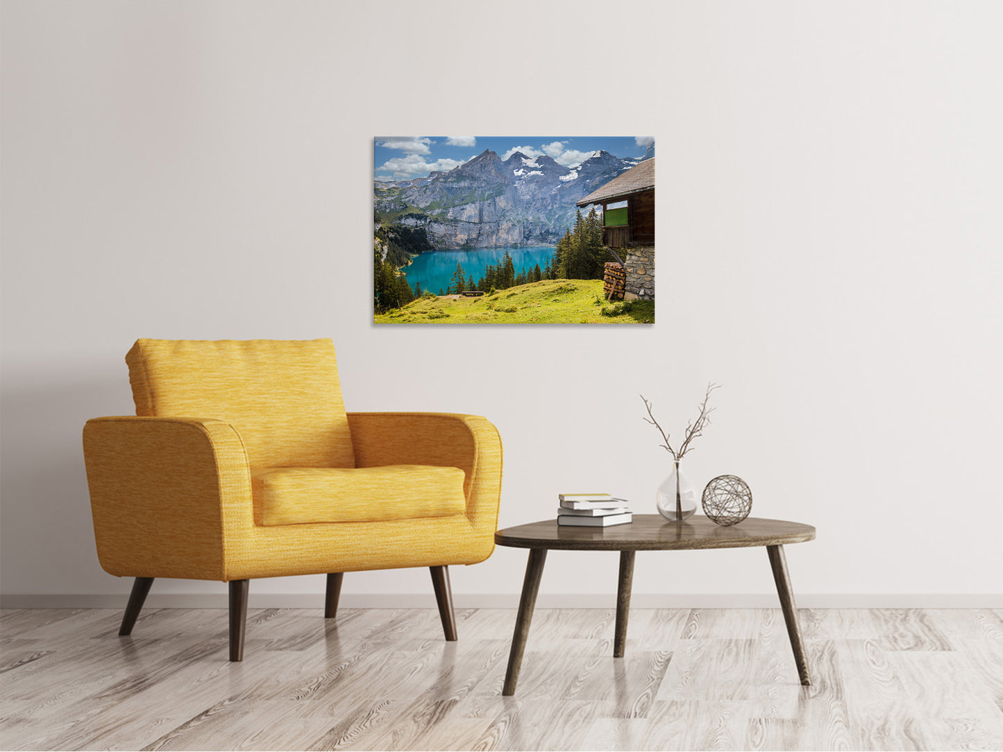 Leinwandbild Meine Berghütte