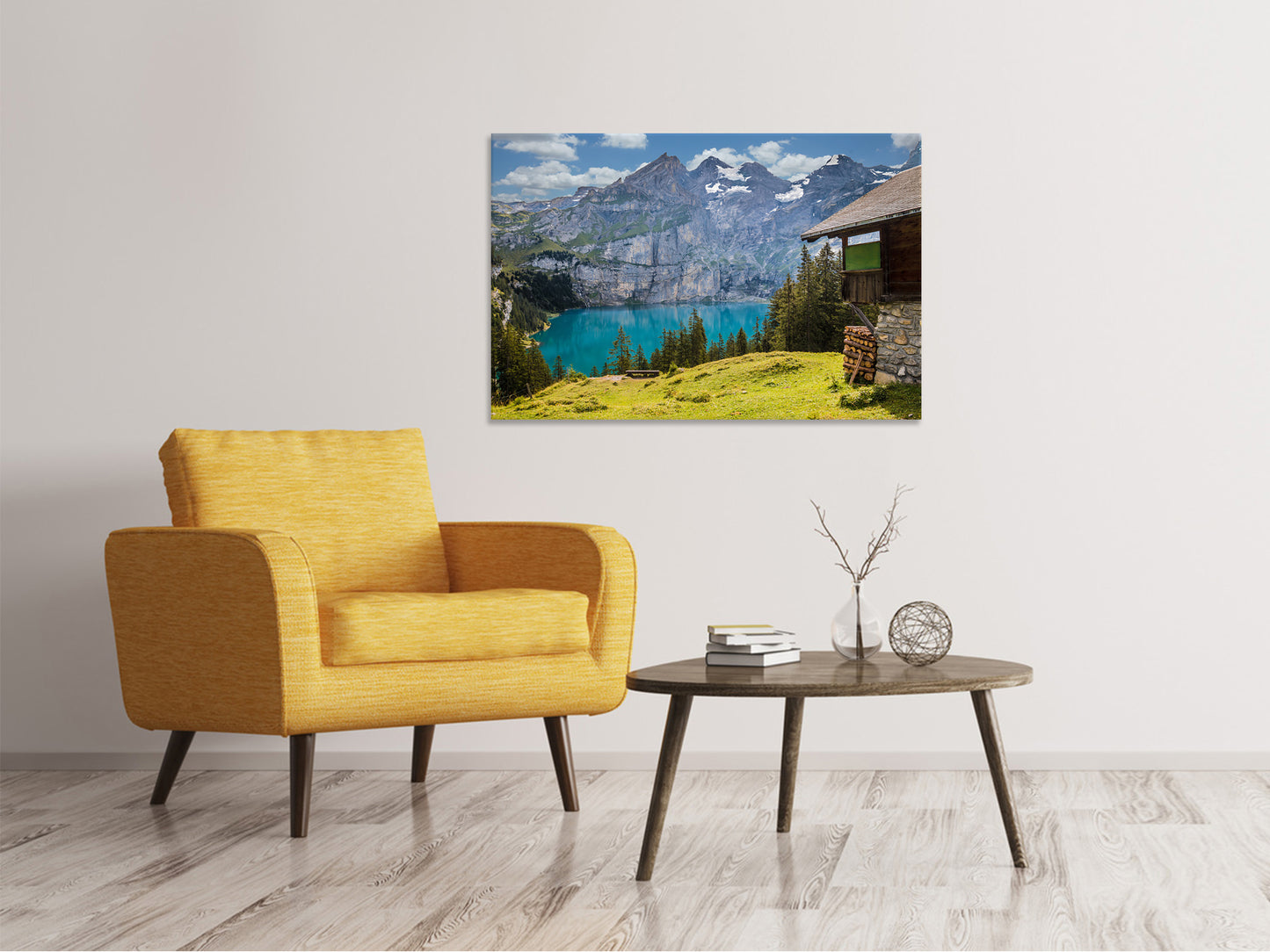 Leinwandbild Meine Berghütte