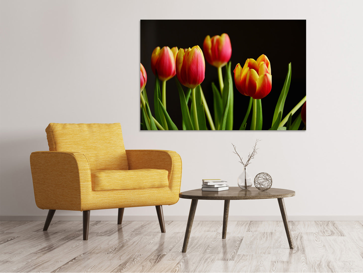 Leinwandbild Farbenfrohe Tulpen