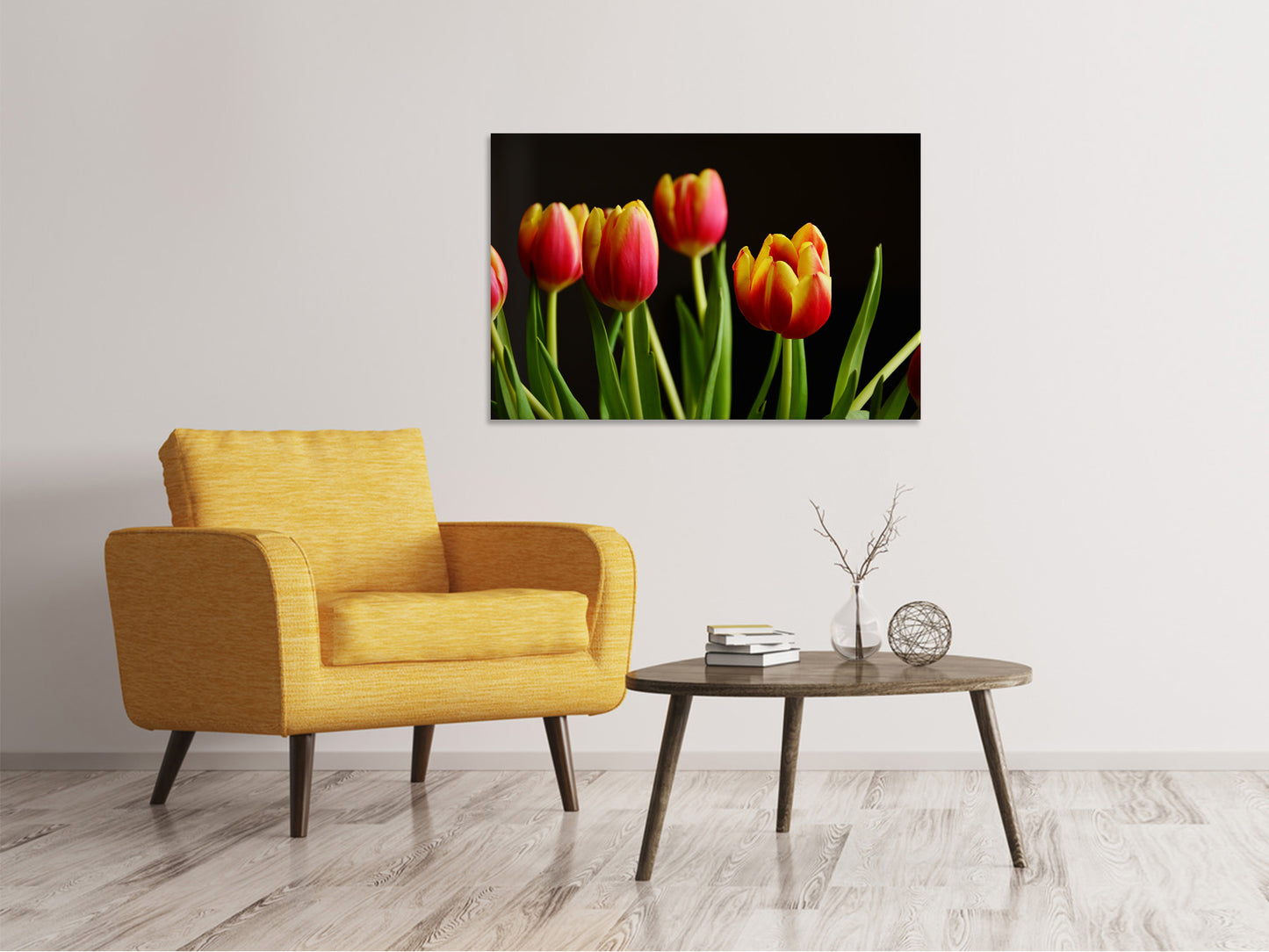 Leinwandbild Farbenfrohe Tulpen