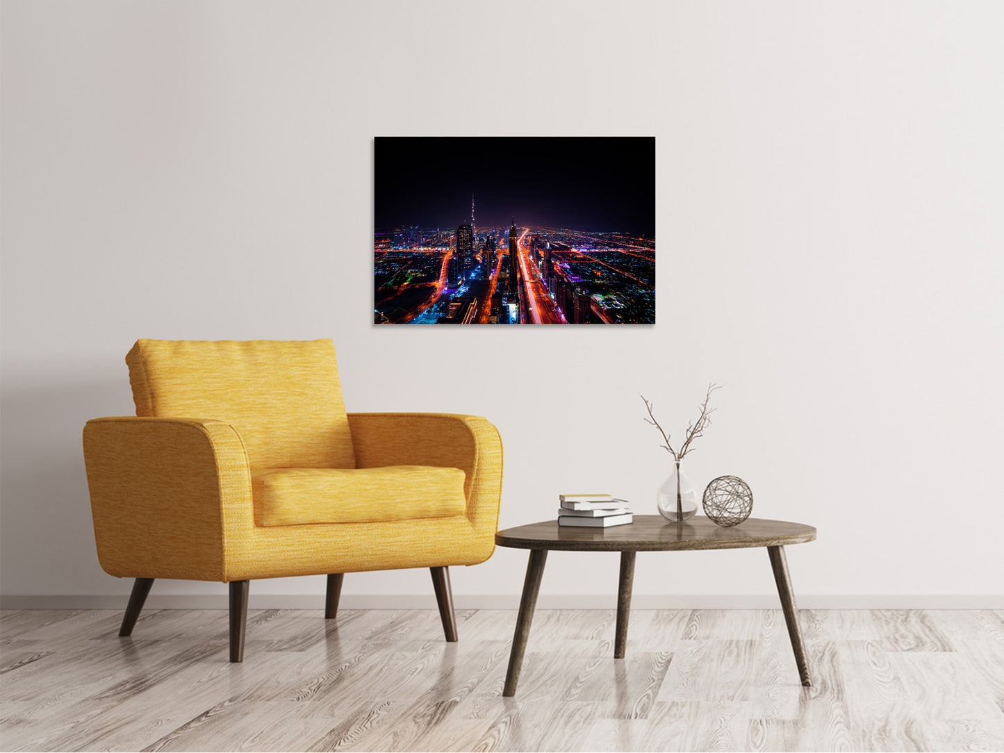 Leinwandbild Die bunten Lichter von Dubai