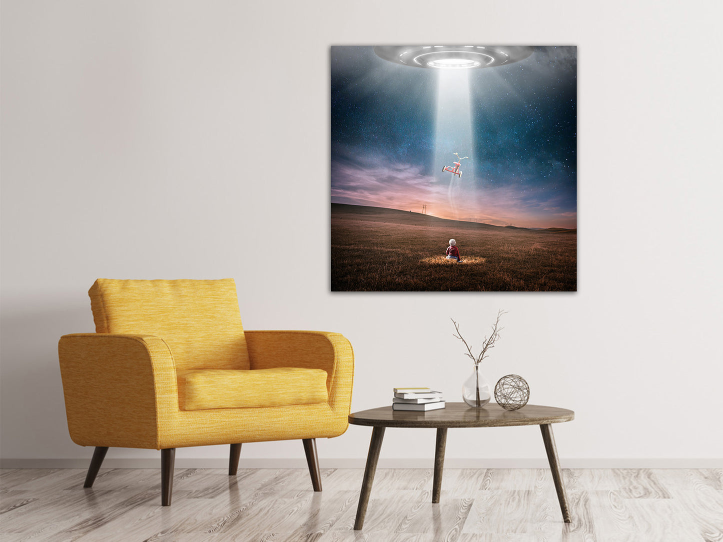 Leinwandbild Ein Ufo