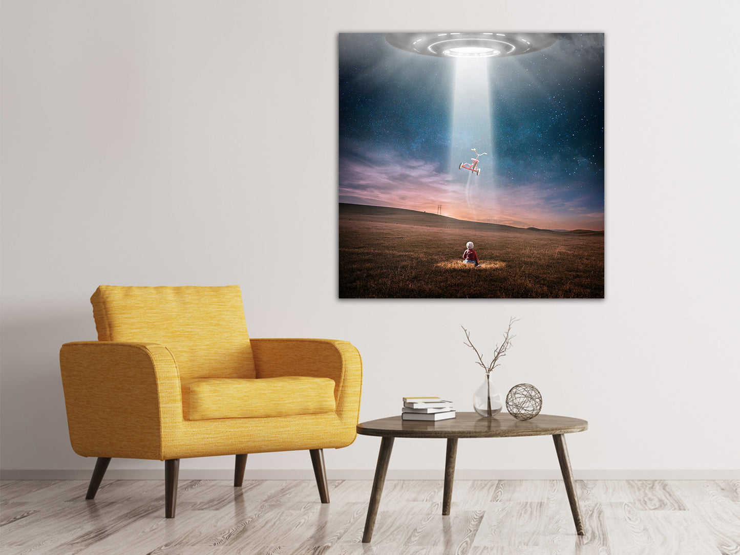 Leinwandbild Ein Ufo