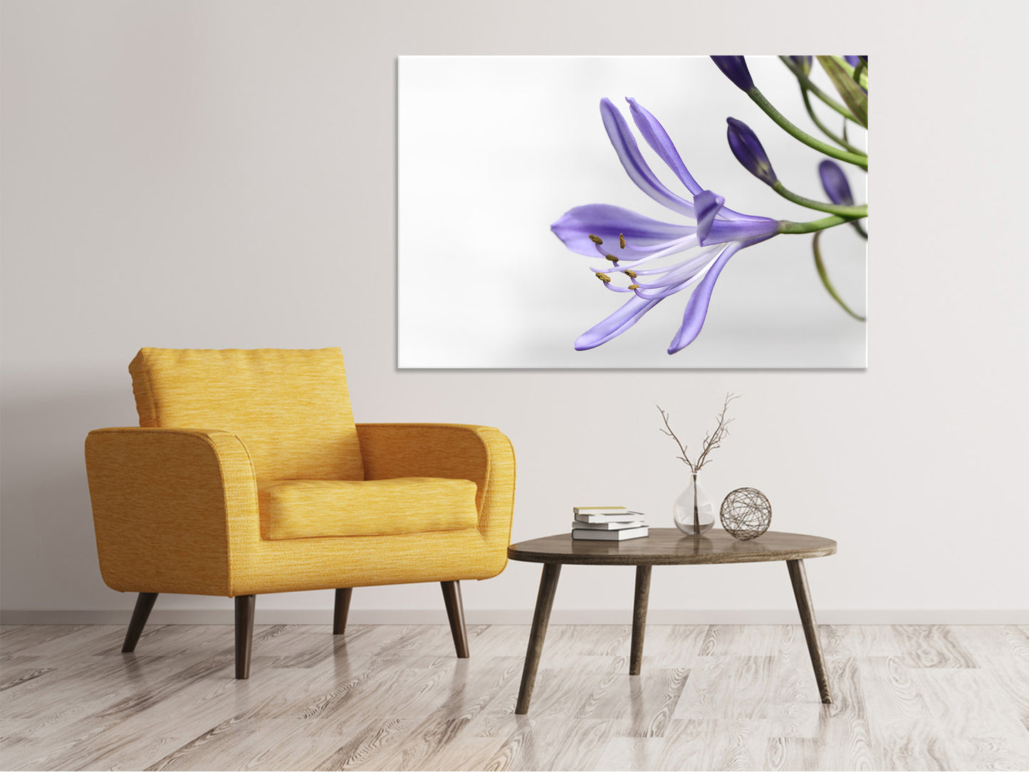 Leinwandbild Lilien Blüte in lila