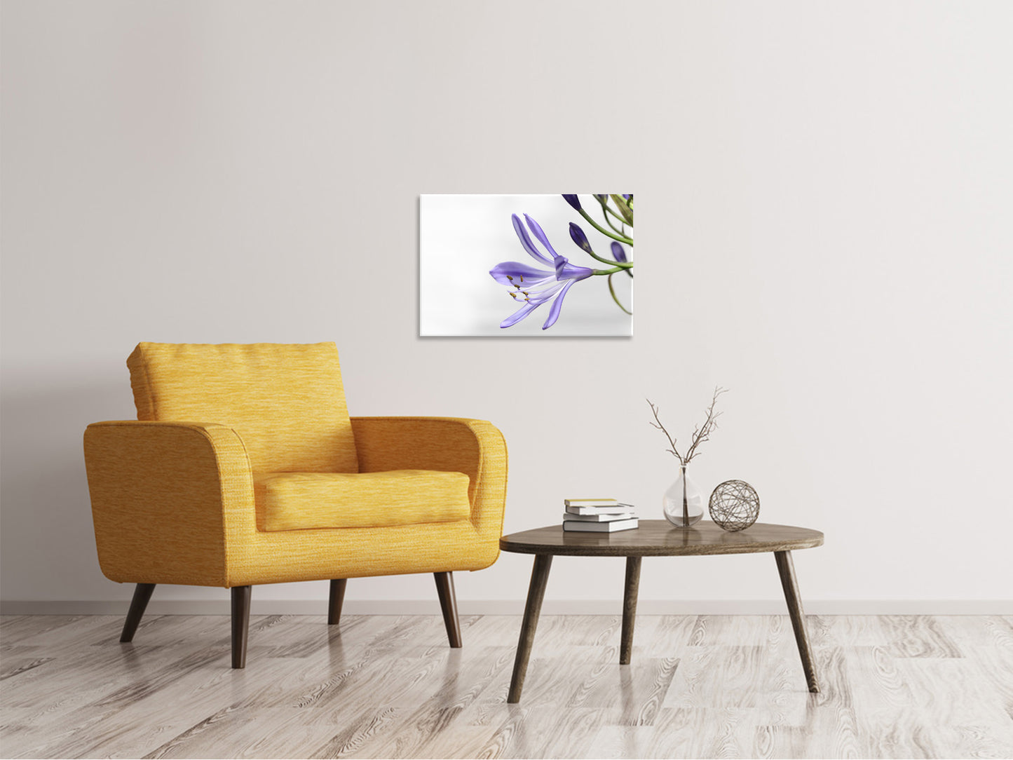 Leinwandbild Lilien Blüte in lila