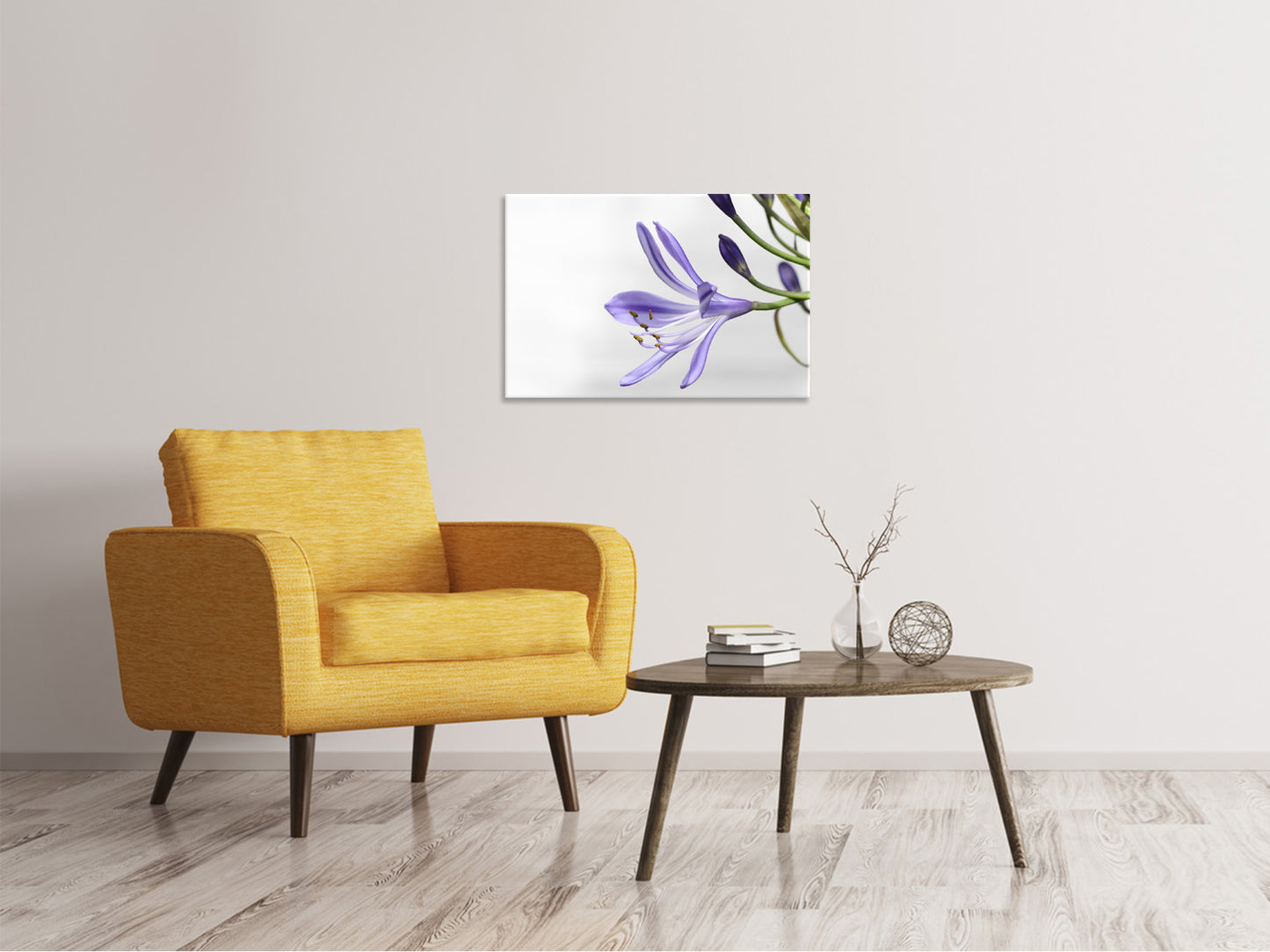 Leinwandbild Lilien Blüte in lila