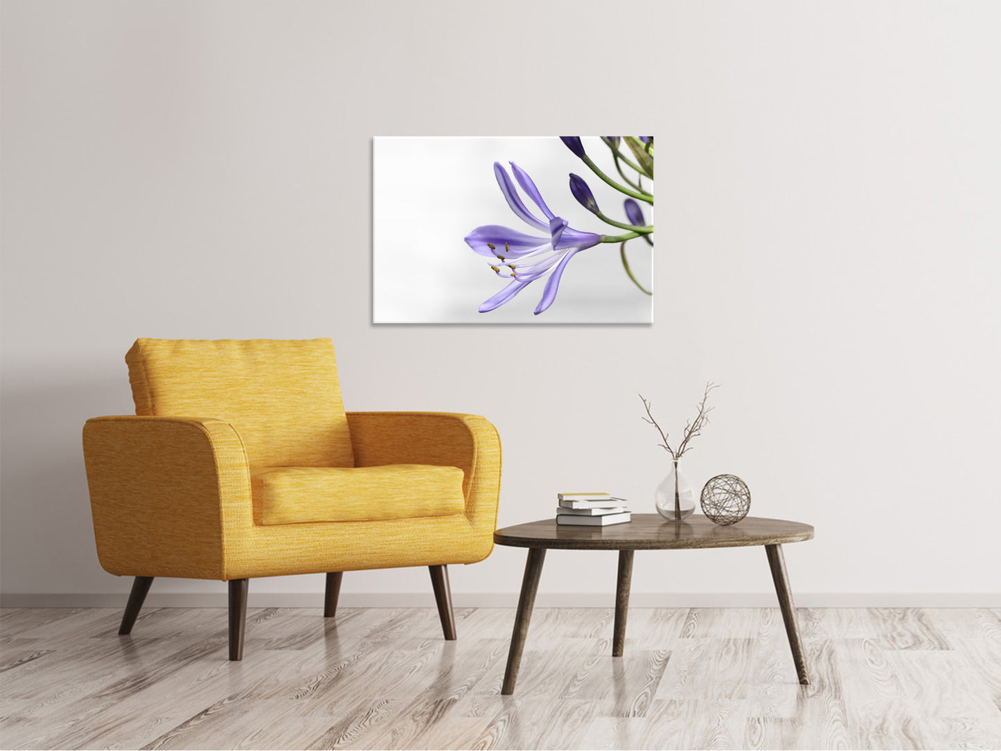 Leinwandbild Lilien Blüte in lila