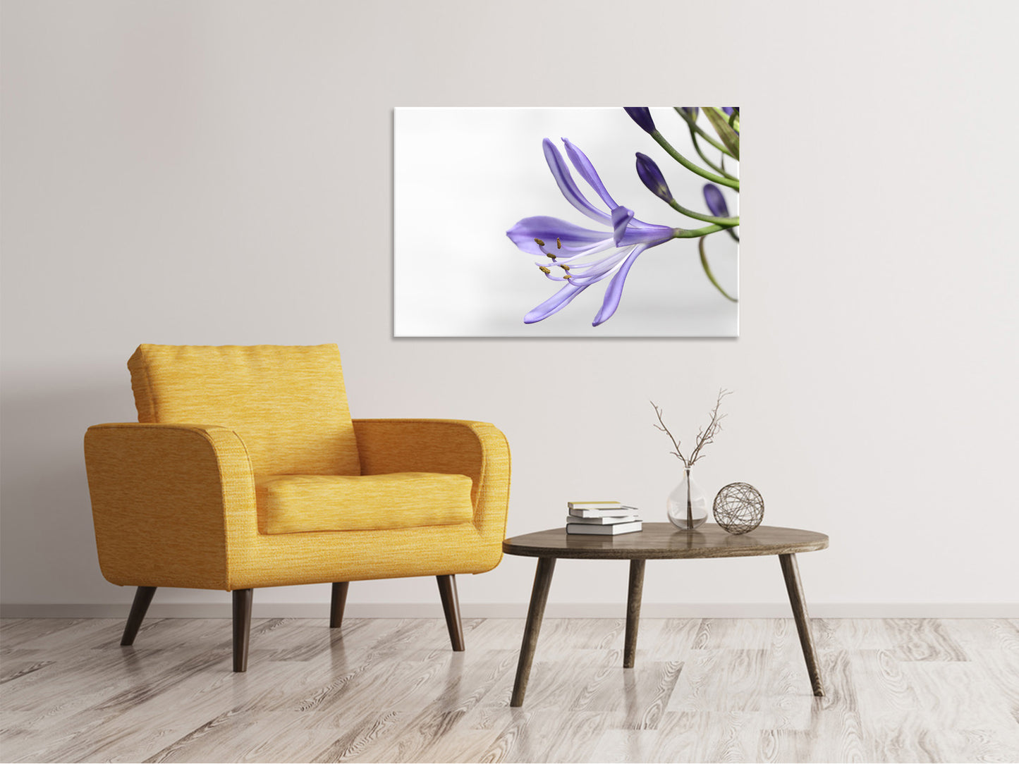 Leinwandbild Lilien Blüte in lila