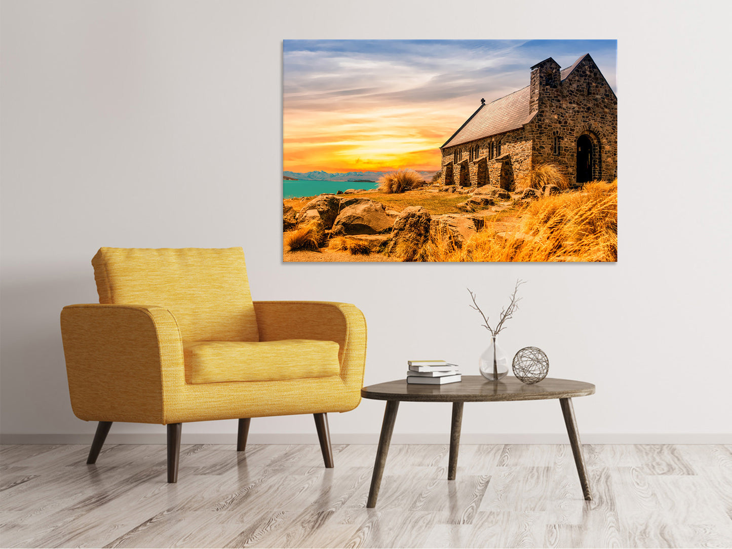 Leinwandbild Die kleine Kirche