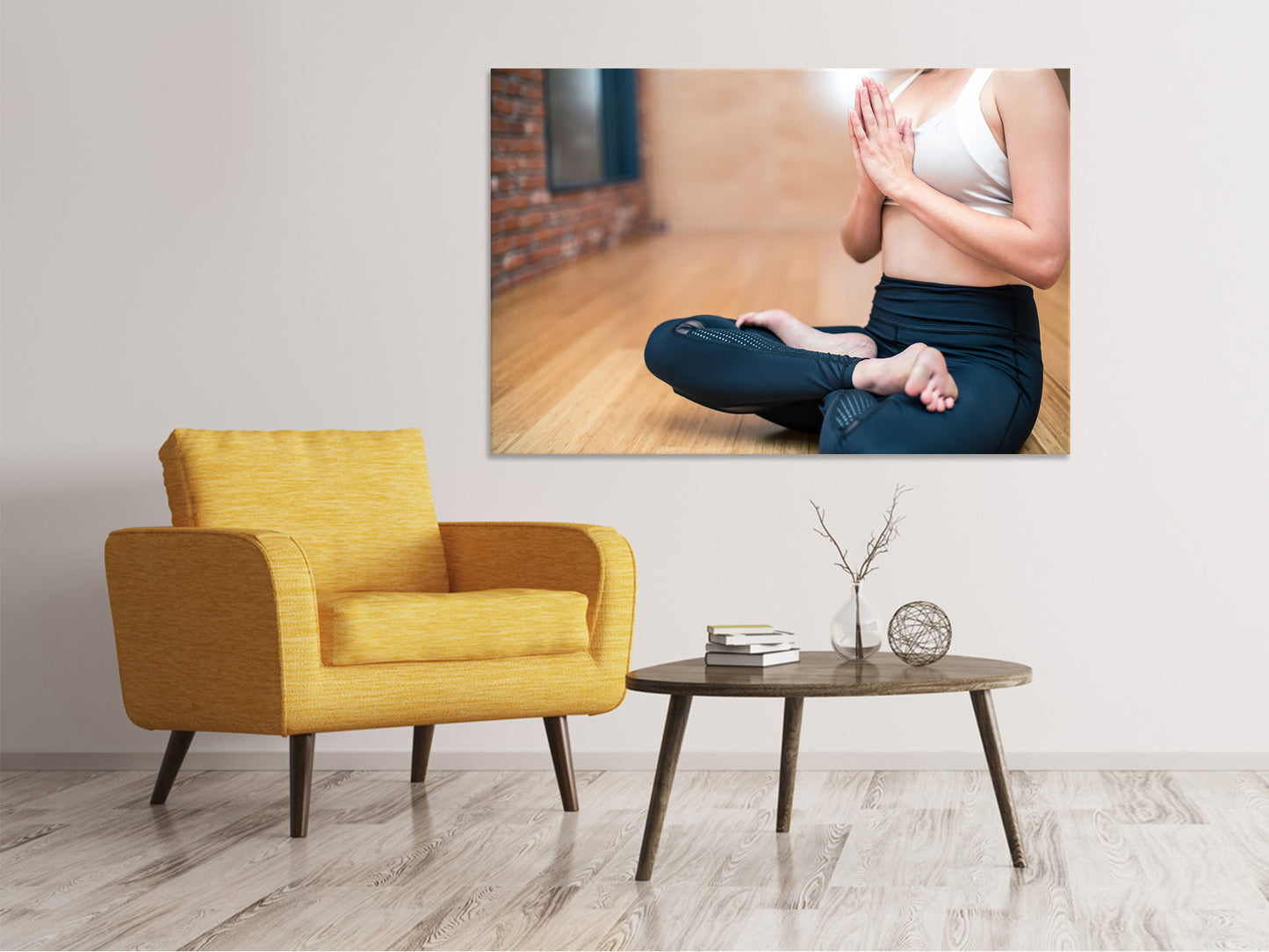 Leinwandbild Entspanntes Yoga