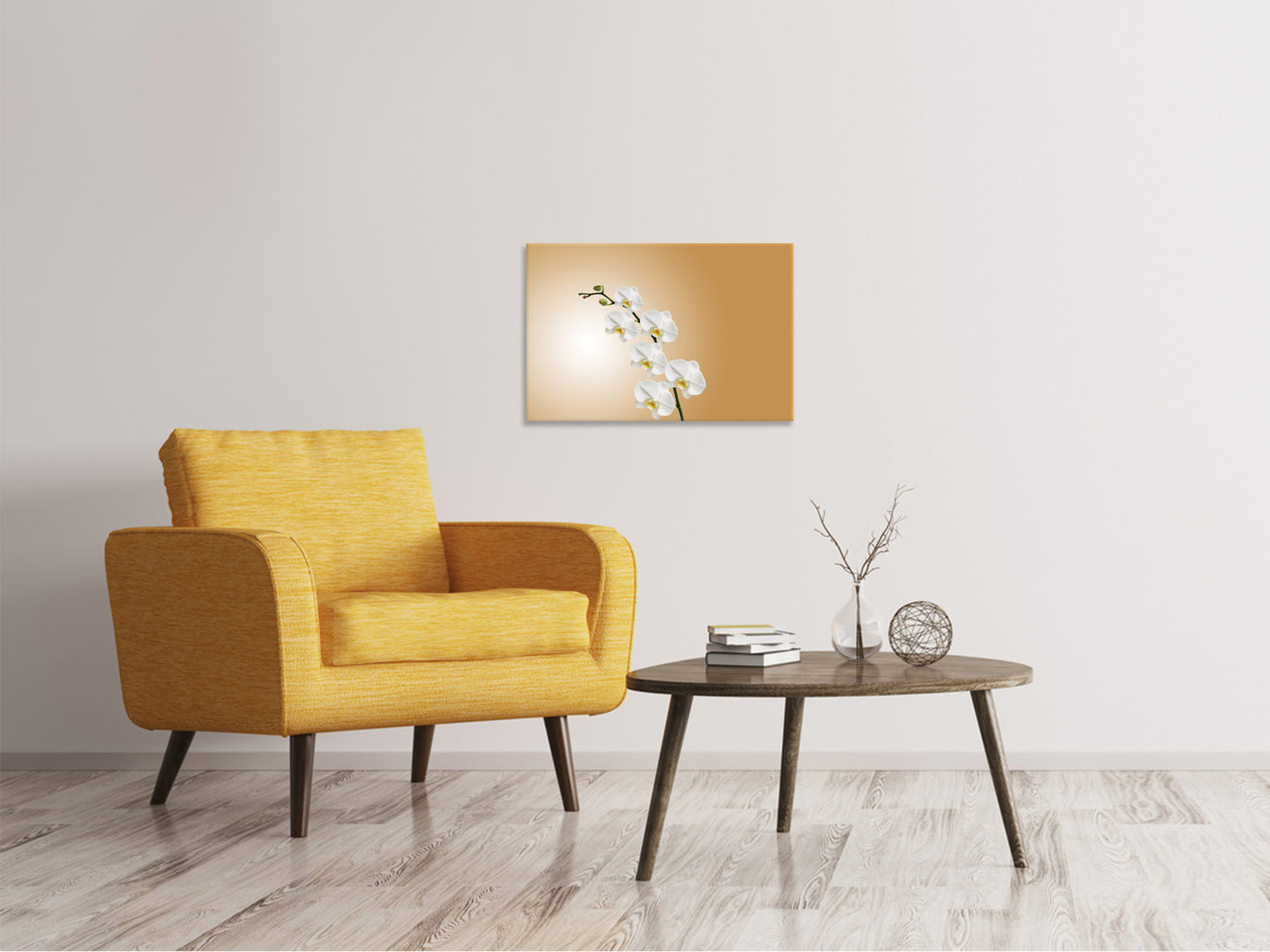 Leinwandbild Weisse Orchideen XL