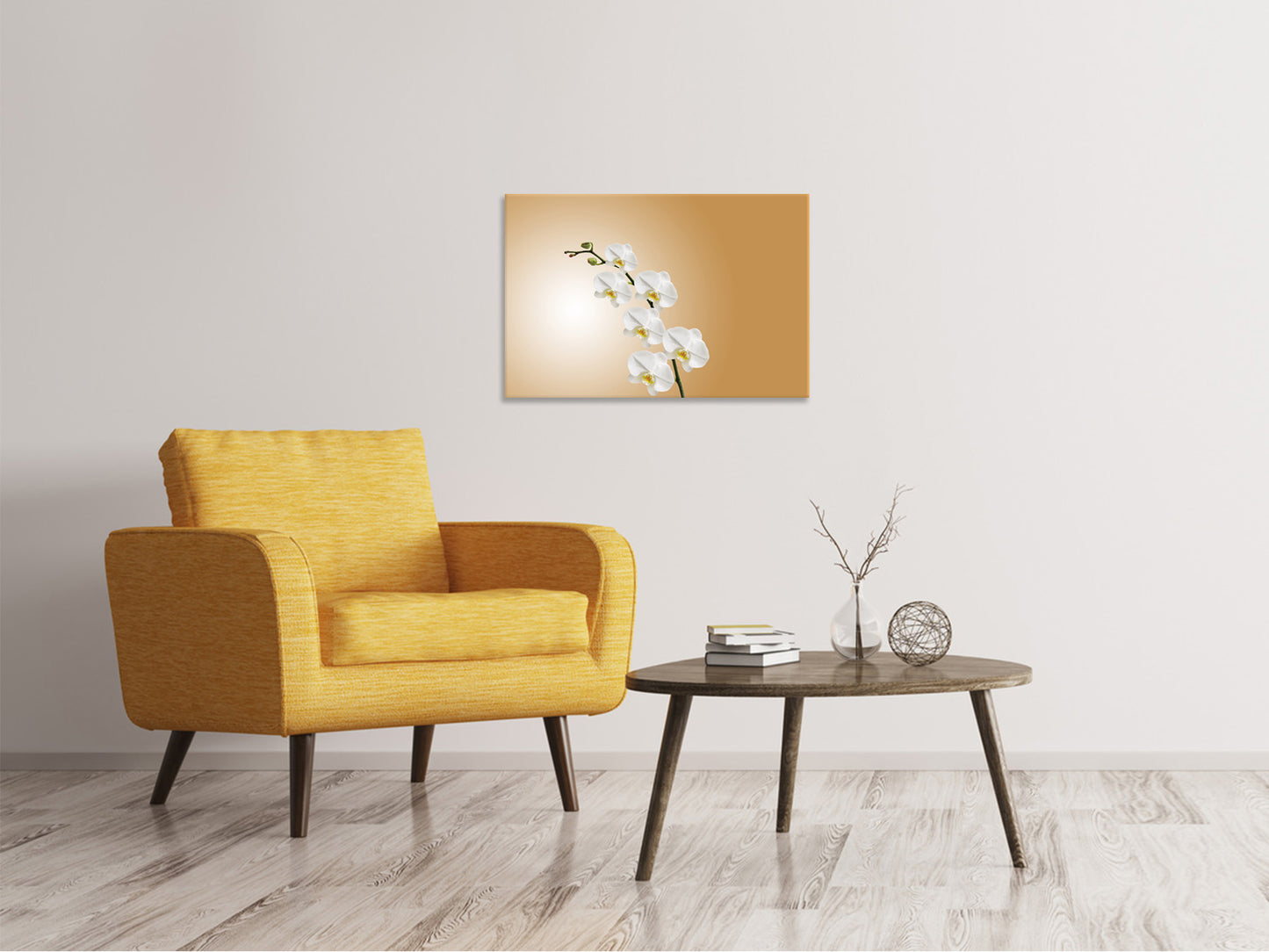 Leinwandbild Weisse Orchideen XL