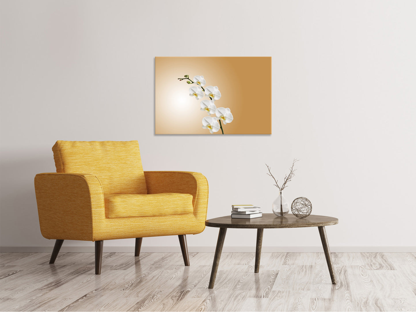 Leinwandbild Weisse Orchideen XL