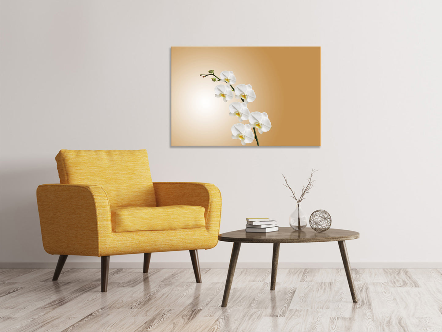 Leinwandbild Weisse Orchideen XL