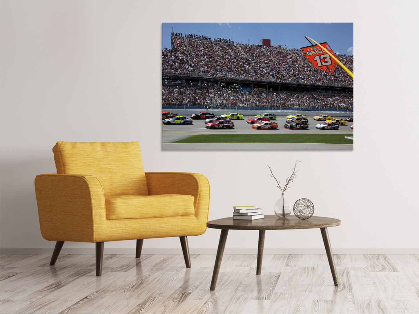 Leinwandbild Autorennen in Nascar