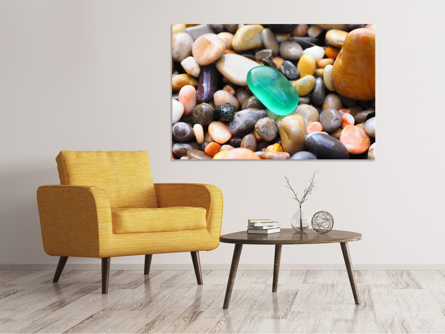 Leinwandbild Bunte Edelsteine XXL