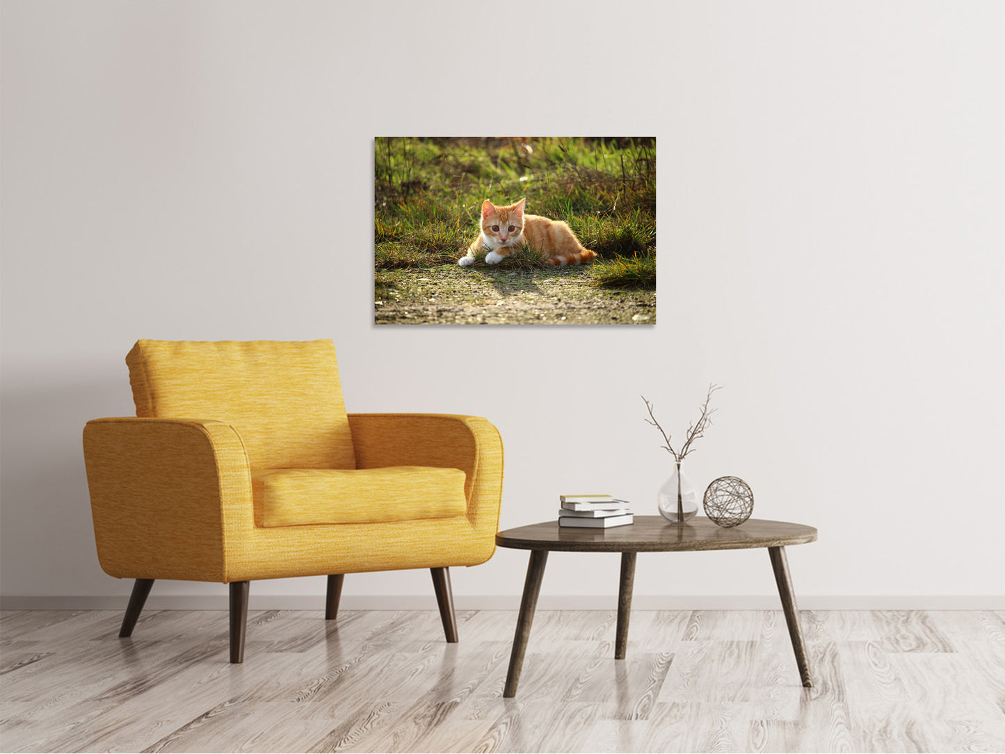 Leinwandbild Kitten in der Natur