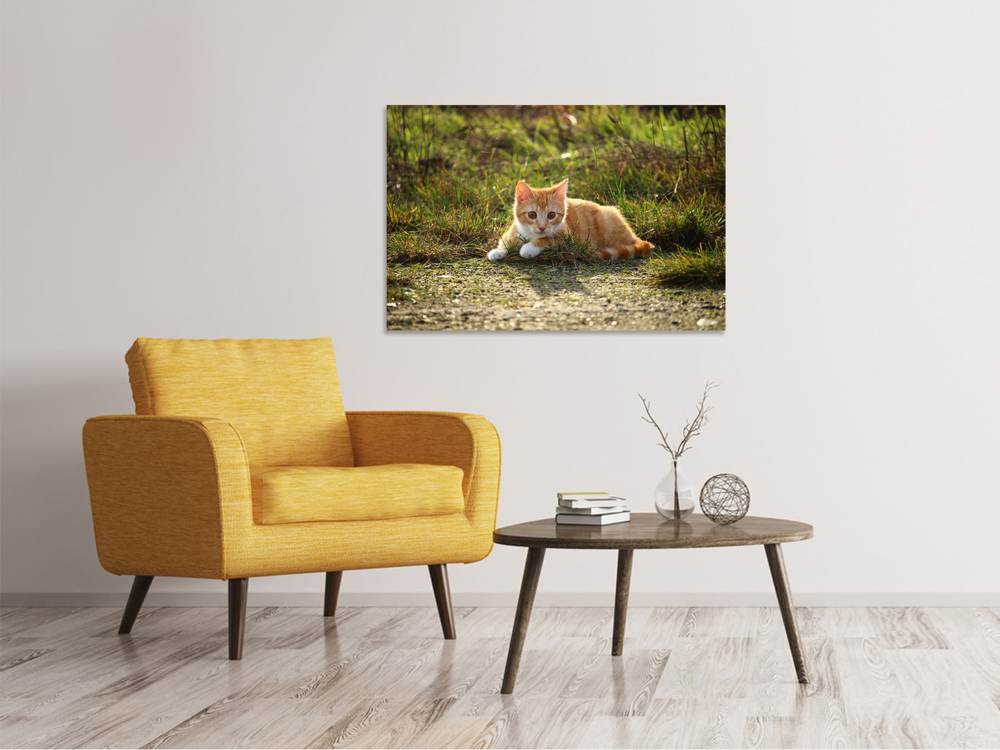Leinwandbild Kitten in der Natur
