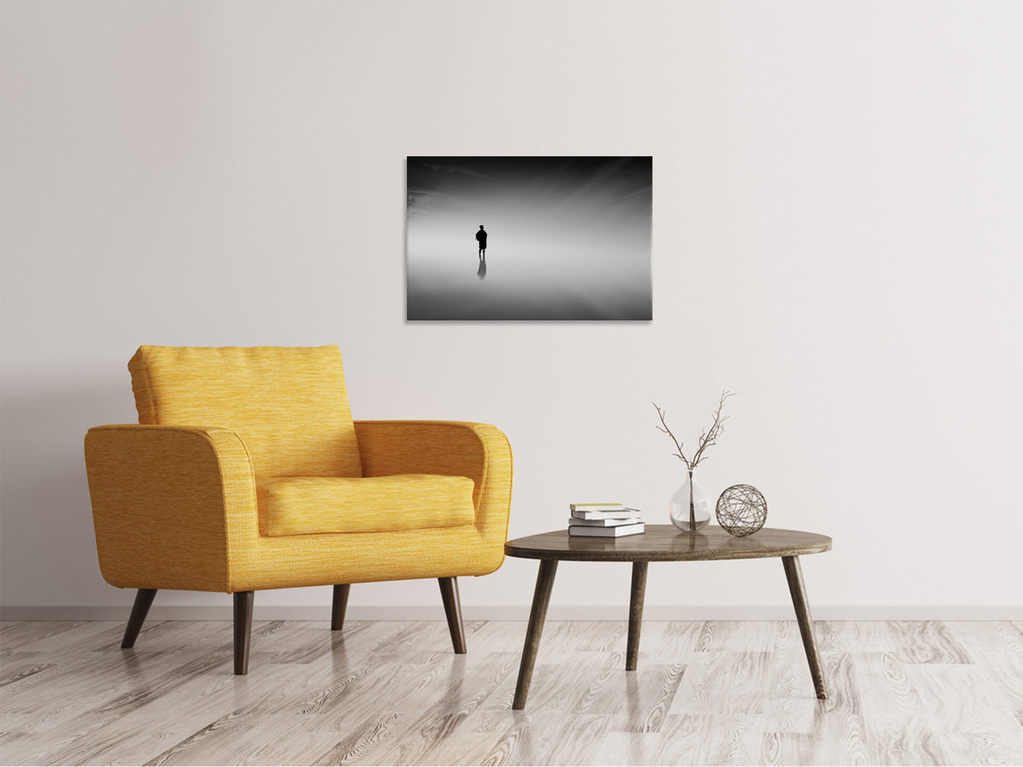 Leinwandbild Spiegelung im Nebel